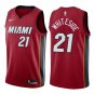 Miami Heat Hassan Whiteside #21 Red Statement Stitched Jersey