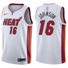 Miami Heat James Johnson #16 White Stitched Jersey