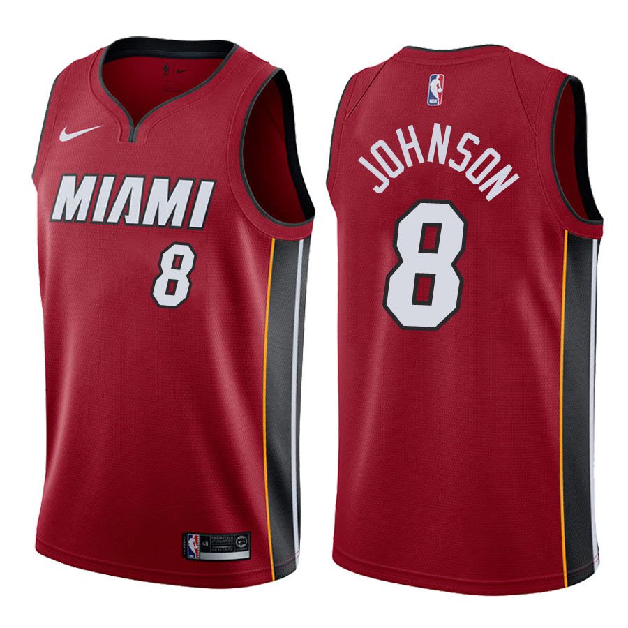 Miami Heat Tyler Johnson #8 Red Statement Stitched Jersey