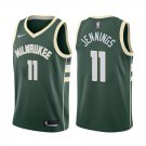 Milwaukee Bucks Brandon Jennings #11 Green Icon Stitched Jersey