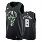 Milwaukee Bucks Donte DiVincenzo #9 Black Statement Stitched Jersey