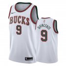Milwaukee Bucks Donte DiVincenzo #9 White Classic Stitched Jersey