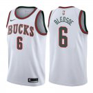 Milwaukee Bucks Eric Bledsoe #6 White Classic Stitched Jersey