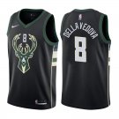 Milwaukee Bucks Matthew Dellavedova #8 Black Statement Stitched Jersey