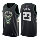 Milwaukee Bucks Sterling Brown #23 Black Statement Stitched Jersey