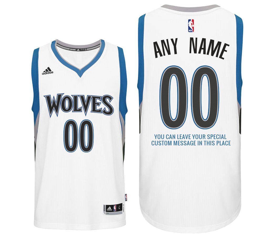 white and purple timberwolves jersey