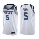 Minnesota Timberwolves Gorgui Dieng #5 White Stitched Jersey
