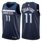 Minnesota Timberwolves Jamal Crawford #11 Navy Icon Stitched Jersey