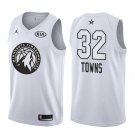 2018 All-Star Minnesota Timberwolves Karl-Anthony #32 White Jersey