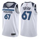 Minnesota Timberwolves Taj Gibson #67 White Stitched Jersey