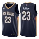New Orleans Pelicans Anthony Davis #23 Navy Icon Stitched Jersey