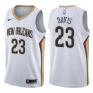 New Orleans Pelicans Anthony Davis #23 White Stitched Jersey
