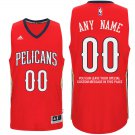 2017 Mens New Orleans Pelicans Alternate Red Custom Stitched Jersey