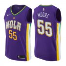 New Orleans Pelicans E'Twaun Moore #55 Purple City Edition Jersey