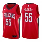 New Orleans Pelicans E'Twaun Moore #55 Red Statement Stitched Jersey