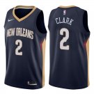 New Orleans Pelicans Ian Clark #2 Navy Icon Stitched Jersey