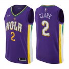 New Orleans Pelicans Ian Clark #2 Purple City Edition Stitched Jersey