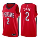 New Orleans Pelicans Ian Clark #2 Red Statement Stitched Jersey