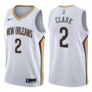 New Orleans Pelicans Ian Clark #2 White Stitched Jersey