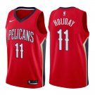 New Orleans Pelicans Jrue Holiday #11 Red Statement Stitched Jersey