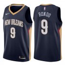 New Orleans Pelicans Rajon Rondo #9 Navy Icon Stitched Jersey