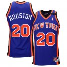 Nike Knicks #20 Allan Houston Throwback Blue Stitched Jersey