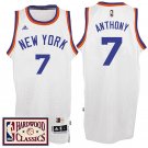 Knicks Hardwood Classics Throwback White Jersey Carmelo Anthony