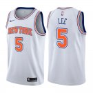 New York Knicks Courtney Lee #5 White Statement Stitched Jersey