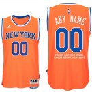 2017 Mens New York Knicks Alternate Orange Custom Stitched Jersey