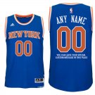 2017 Mens New York Knicks Road Blue Custom Stitched Jersey
