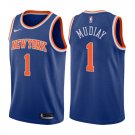 New York Knicks Emmanuel Mudiay #1 Blue Icon Edition Stitched Jersey