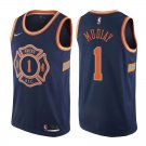 New York Knicks Emmanuel Mudiay #1 Navy City Edition Stitched Jersey