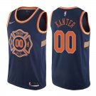 New York Knicks Enes Kanter #00 Navy City Edition Stitched Jersey