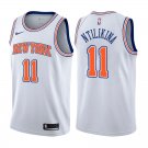 New York Knicks Frank Ntilikina #11 White Statement Stitched Jersey
