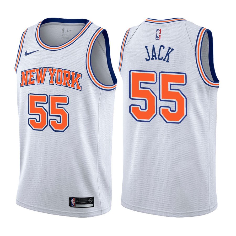 New York Knicks Jarrett Jack #55 White Statement Stitched Jersey