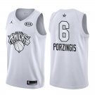 2018 All-Star New York Knicks Kristaps Porzingis #6 White Jersey