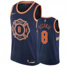 New York Knicks Mario Hezonja #8 Navy City Edition Stitched Jersey