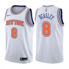 New York Knicks Michael Beasley #8 White Statement Stitched Jersey
