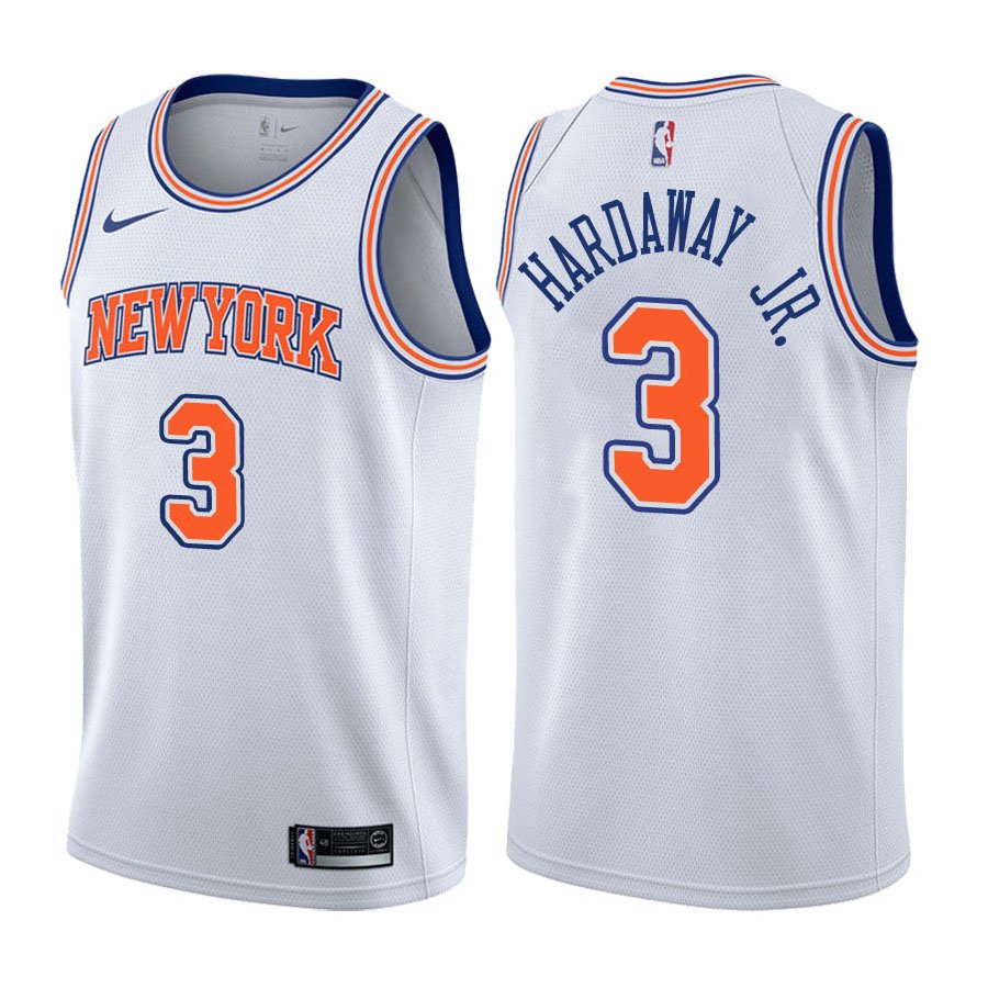 New York Knicks Tim Hardaway Jr. #3 White Statement Stitched Jersey