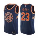 New York Knicks Trey Burke #23 Navy City Edition Stitched Jersey