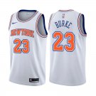 New York Knicks Trey Burke #23 White Statement Edition Stitched Jersey