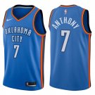 Oklahoma City Thunder Carmelo Anthony Blue Icon Stitched Jersey