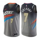 Oklahoma City Thunder Carmelo Anthony #7 Gray City Edition Jersey