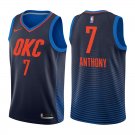 Oklahoma City Thunder Carmelo Anthony #7 Navy Statement Jersey