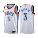 Oklahoma City Thunder Corey Brewer #3 White Stitched Jersey