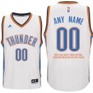 2017 Mens Oklahoma City Thunder Home White Custom Stitched Jersey