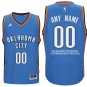 2017 Mens Oklahoma City Thunder Road Light Blue Custom Stitched Jersey