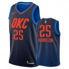 Oklahoma City Thunder Daniel Hamilton #25 Navy Statement Jersey