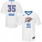 Kevin Durant Thunder #35 2014-15 Pride White Stitched Jersey