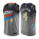 Oklahoma City Thunder Nick Collison #4 Gray City Edition Jersey